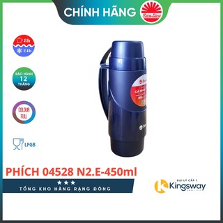 Bình giữ nhiệt Rạng Đông dung tích 450 ml bình nước mini Thân nhựa, Vai nhựa, Tay cầm nhựa Model RD 04528N1