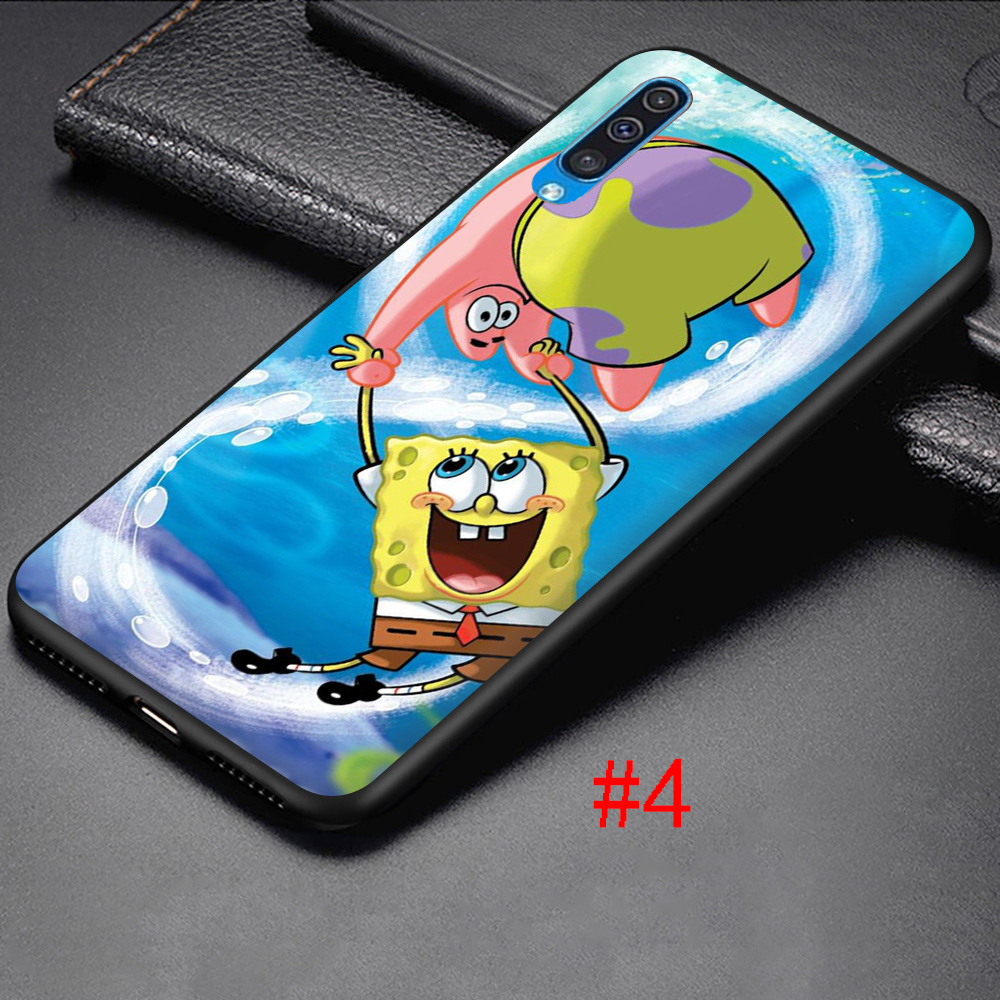 Ốp Lưng Silicon Mềm In Hình Spongebob Cho Samsung A6 A7 A8 Plus A9 2018 A3 2016 A5 2017