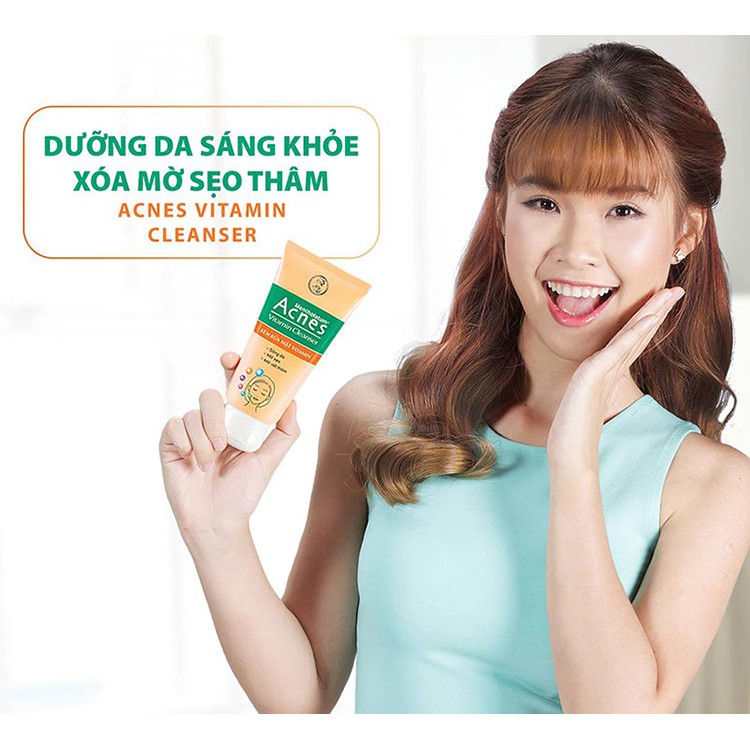 Kem Rửa Mặt Acnes Vitamin Cleanser 100g