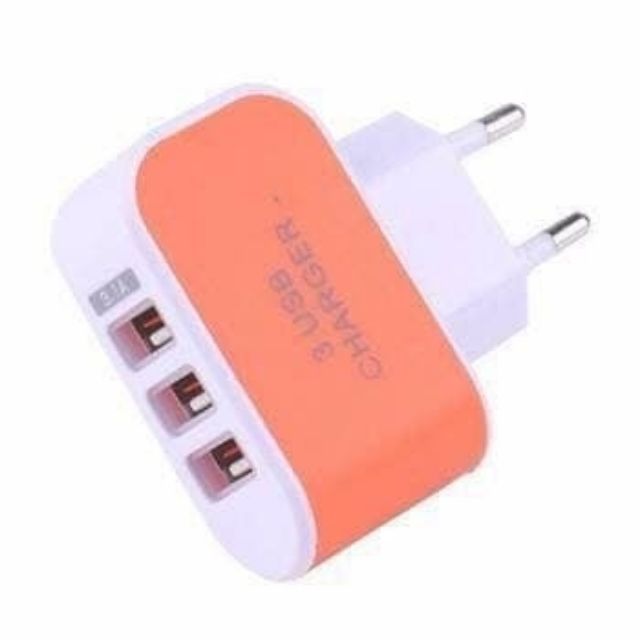 Cốc sạc điện thoại siêu nhanh-Củ cắm sạc điện thoại smartphone usb 3 chân Vào 100V-240V AC 50 / 60Hz-đầu ra: 15.5W