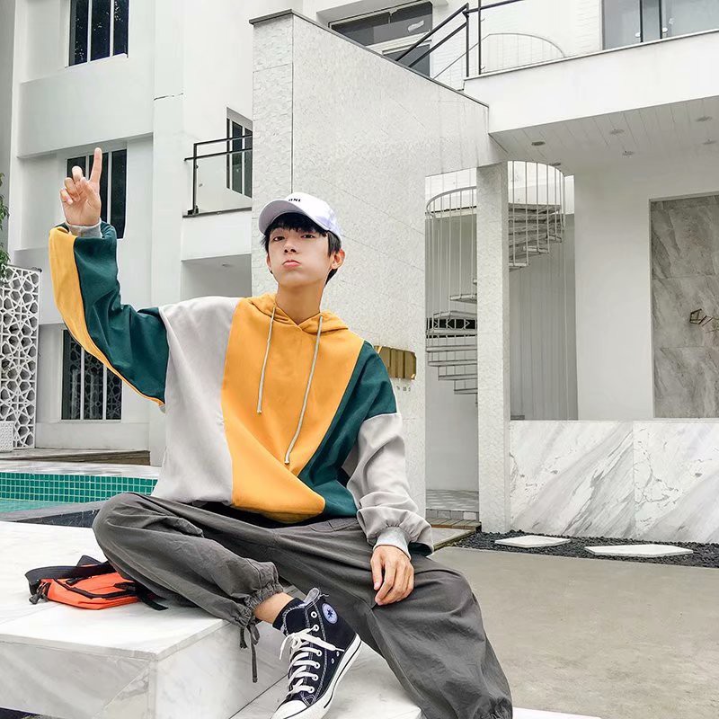 Fashion European and American style long-sleeved hoodie for men