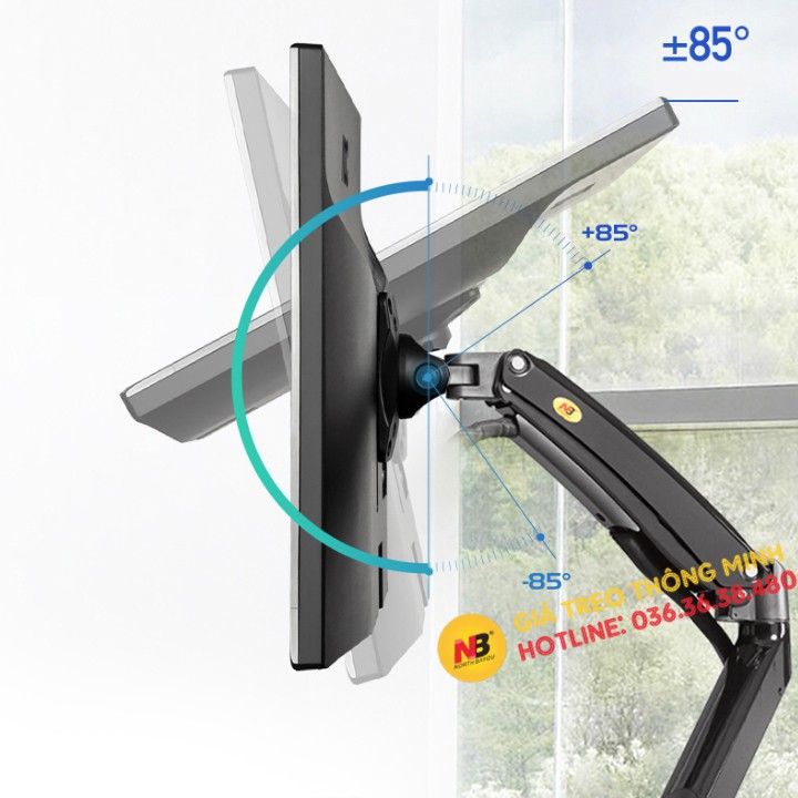 Giá treo màn hình máy tính NB F100A / G70 22 - 35 inch - Tay Arm Treo Màn Hình NB G70