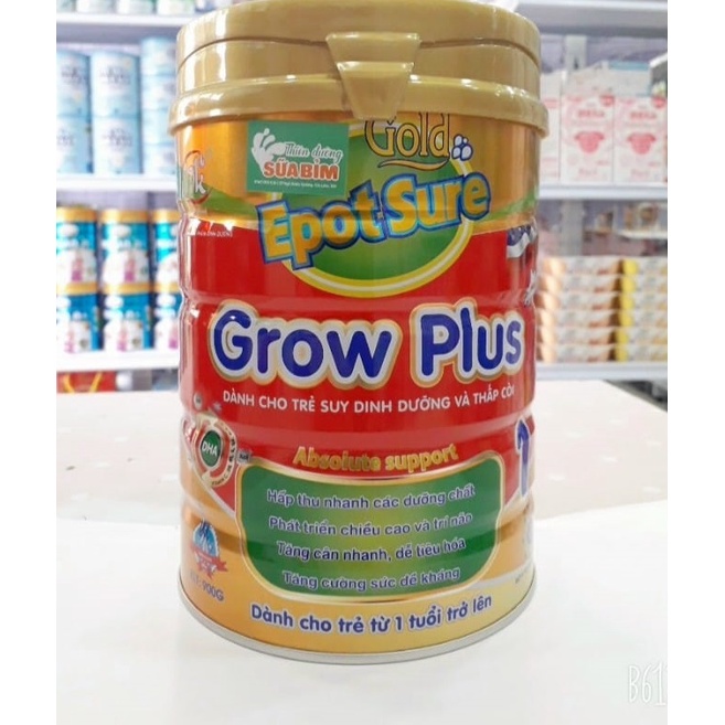 Sữa tăng cân, tăng chiều cao Epotsure Grow Plus 900g dành cho trẻ suy dinh dưỡng, thấp còi