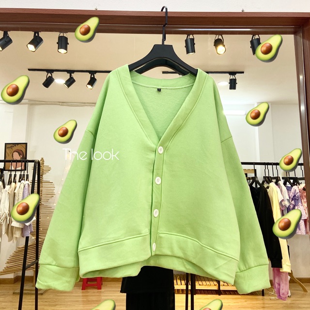 Cardigan xanh bơ ( ảnh thật shop tự chụp )