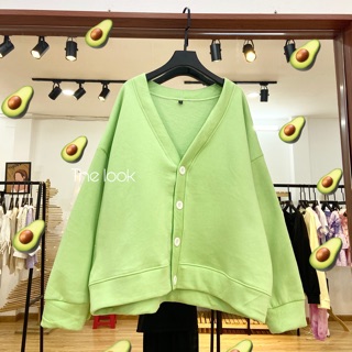 Cardigan xanh bơ