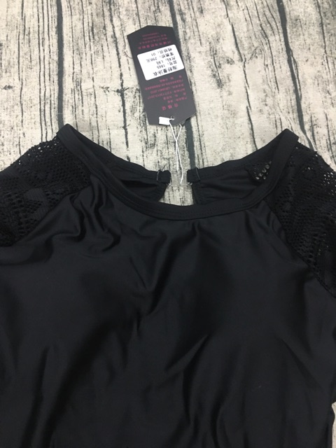 Hàng sẵn - Bikini 1 mảnh ren tay dài - Hình thật | BigBuy360 - bigbuy360.vn