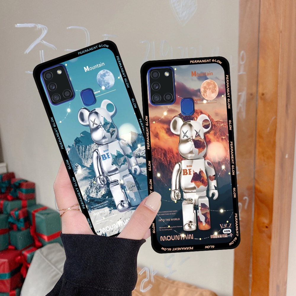 Ốp lưng Samsung A21s - M21 - M30s in hình họa tiết Mountain, Be@rbrick dễ thương (T13 - T18)