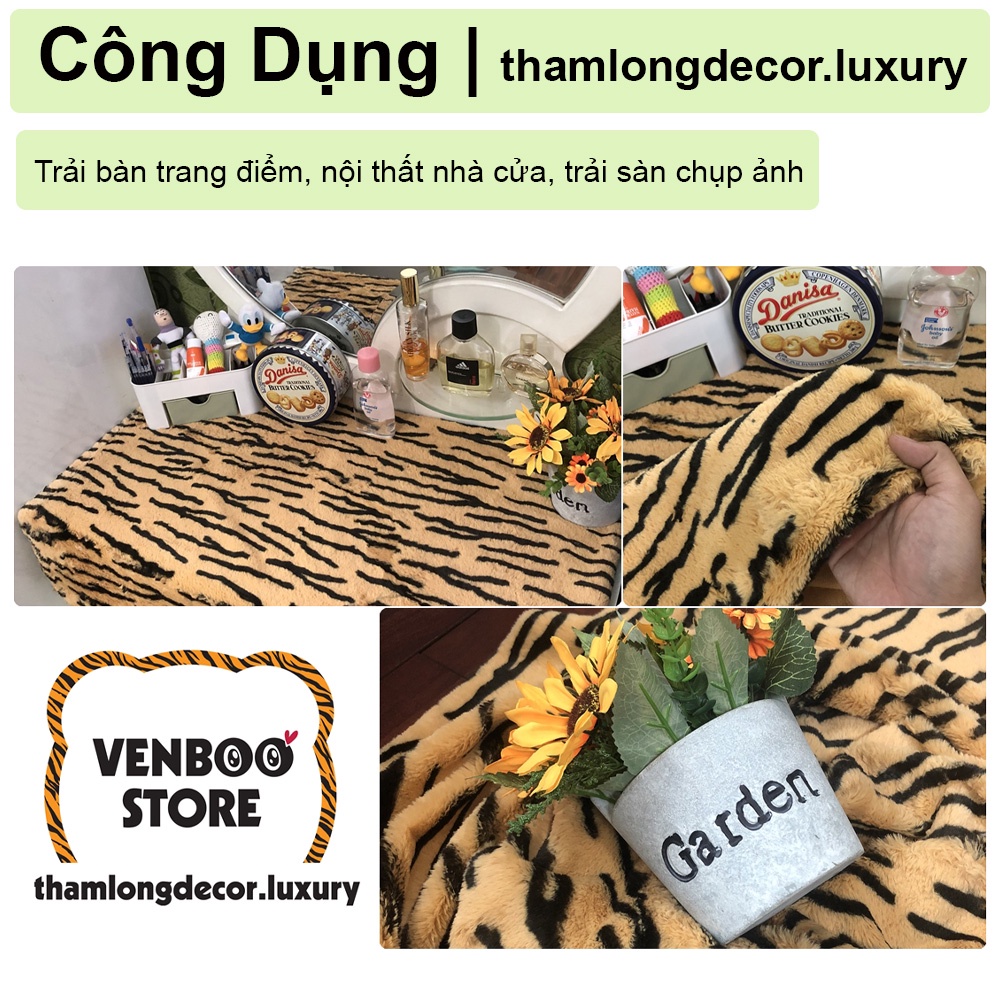 1m x 1m5 Vải treo tường decor | Khăn trải bàn decor | Cọp Vằn trend 2022