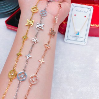 Lắc tay titan LV đính đá