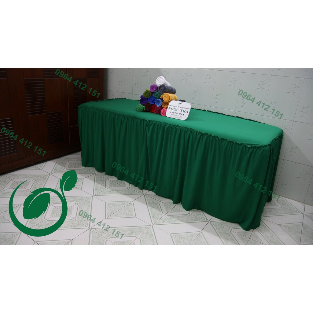 Ga phủ giường spa, nối mi chất THUN mát