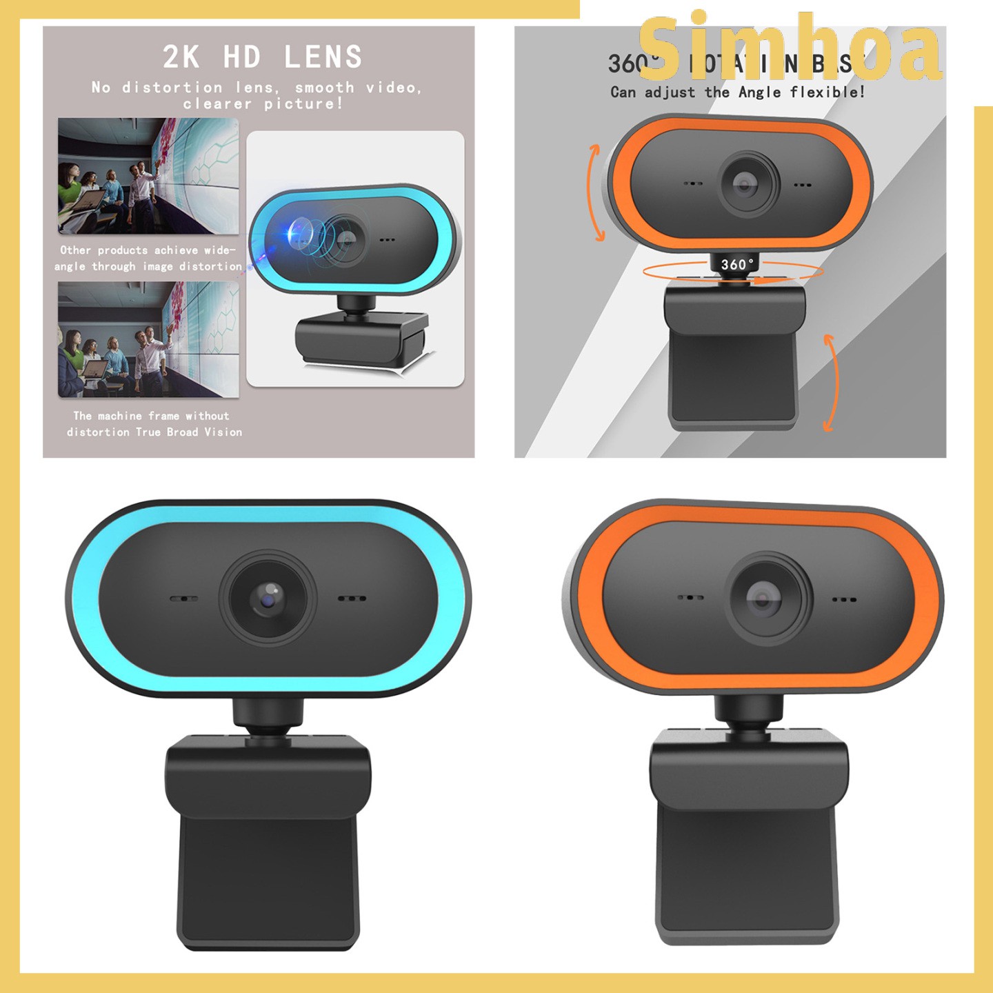 Webcam 2k Hd Tích Hợp Mic Thu Âm