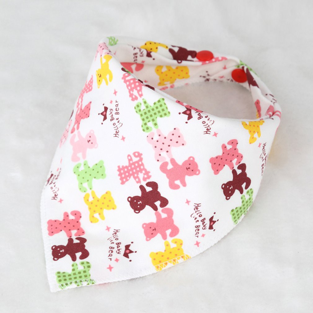 Sf Yếm Ăn Cotton Hình Tam Giác 16 Kiểu Họa Tiết Hoạt Hình Cho Bé