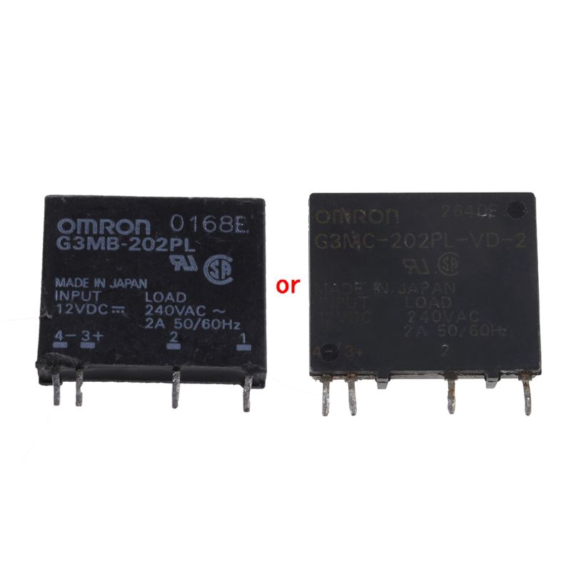 Rơ-le thể rắn G3MB-202PL DC-AC PCB SSR IN 12V DC OUT 240V AC 2A chất lượng cao