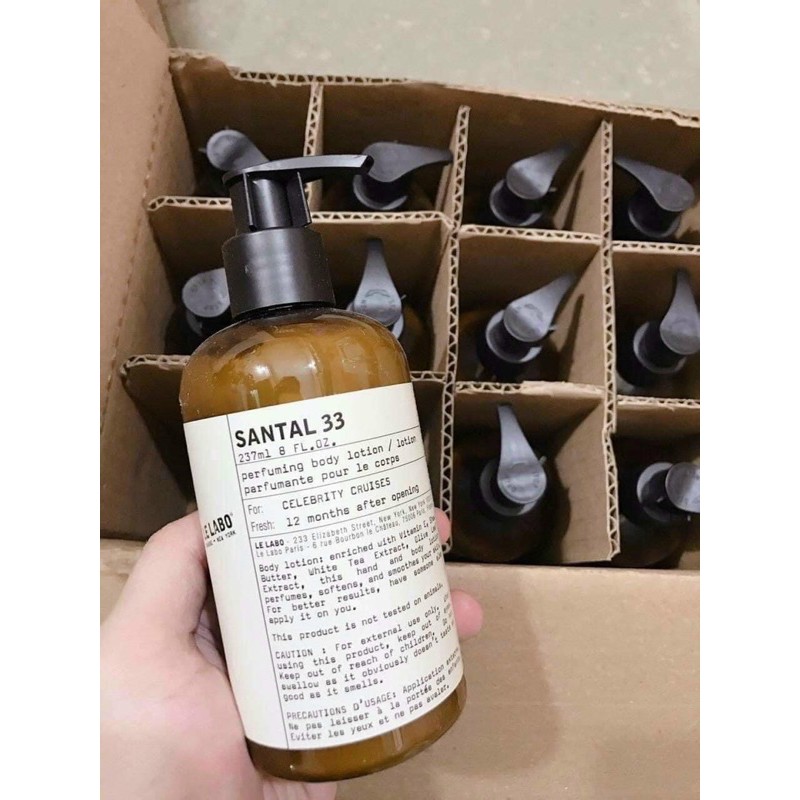 SỮA TẮM NƯỚC HOA LE LABO SANTAL 33 chai 330ml