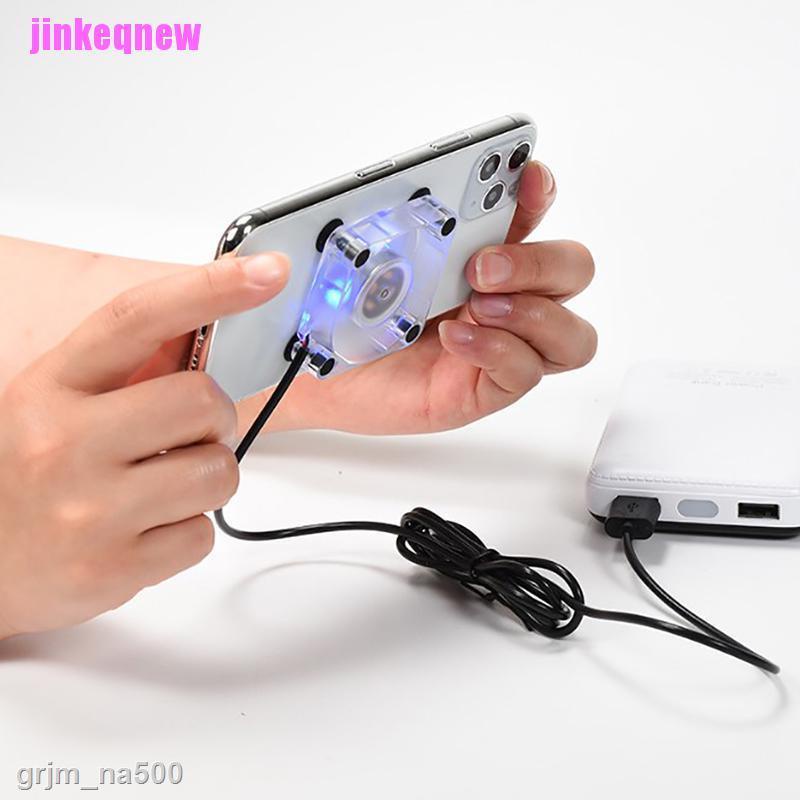 TỰ NHIÊN Quạt Tản Nhiệt Mini Làm Mát Điện Thoại Hỗ Trợ Chơi Game