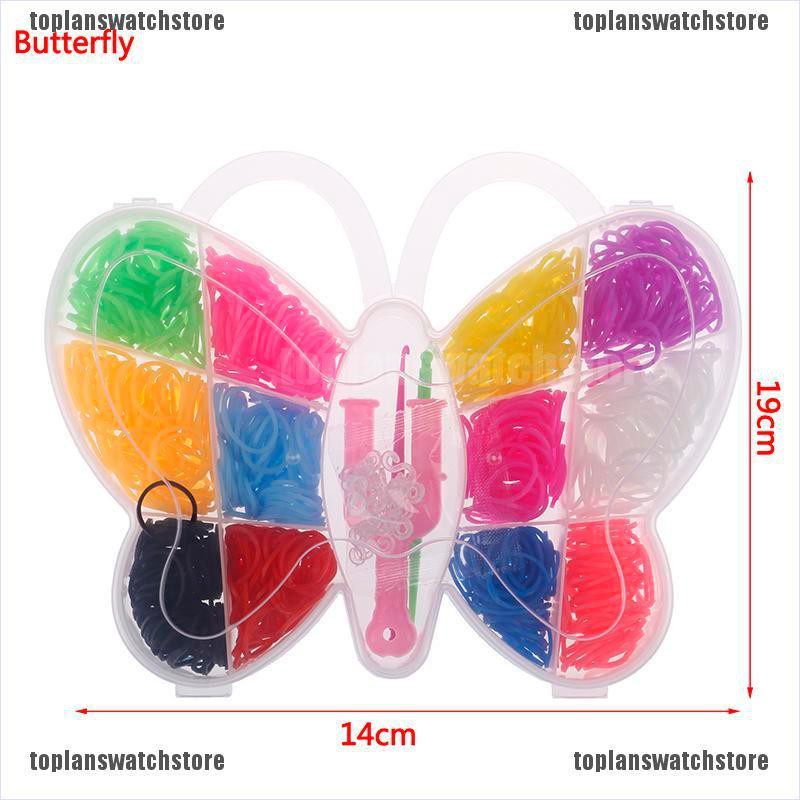 Set 600 Dây Cao Su Co Giãn Nhiều Màu Sắc Làm Vòng Tay DIY