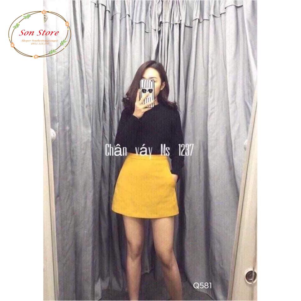 Quần giả váy dáng A ngắn cạp cao | BigBuy360 - bigbuy360.vn
