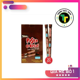 Kem socola sệt Pasta Cokelat hiệu Nabati kiểu dáng bắt mắt, ăn cực ngon hộp 30 cây loại 240g