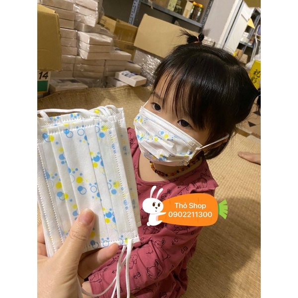 Khẩu trang kháng khuẩn cho bé Kaneson Nhật Bản (set 5 chiếc)