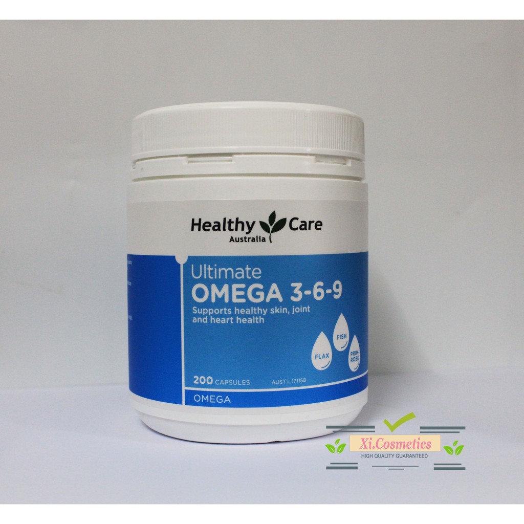 Viên uống hỗ trợ tim mạch, huyết áp Healthy Care Omega 3 6 9 Ultimate 200 viên