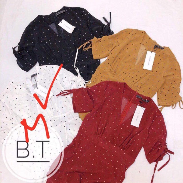 Váy maxi chấm bi
