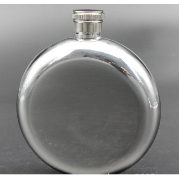 Bình đựng rượu Hip Flask Inox hình tròn độc đáo 140ml