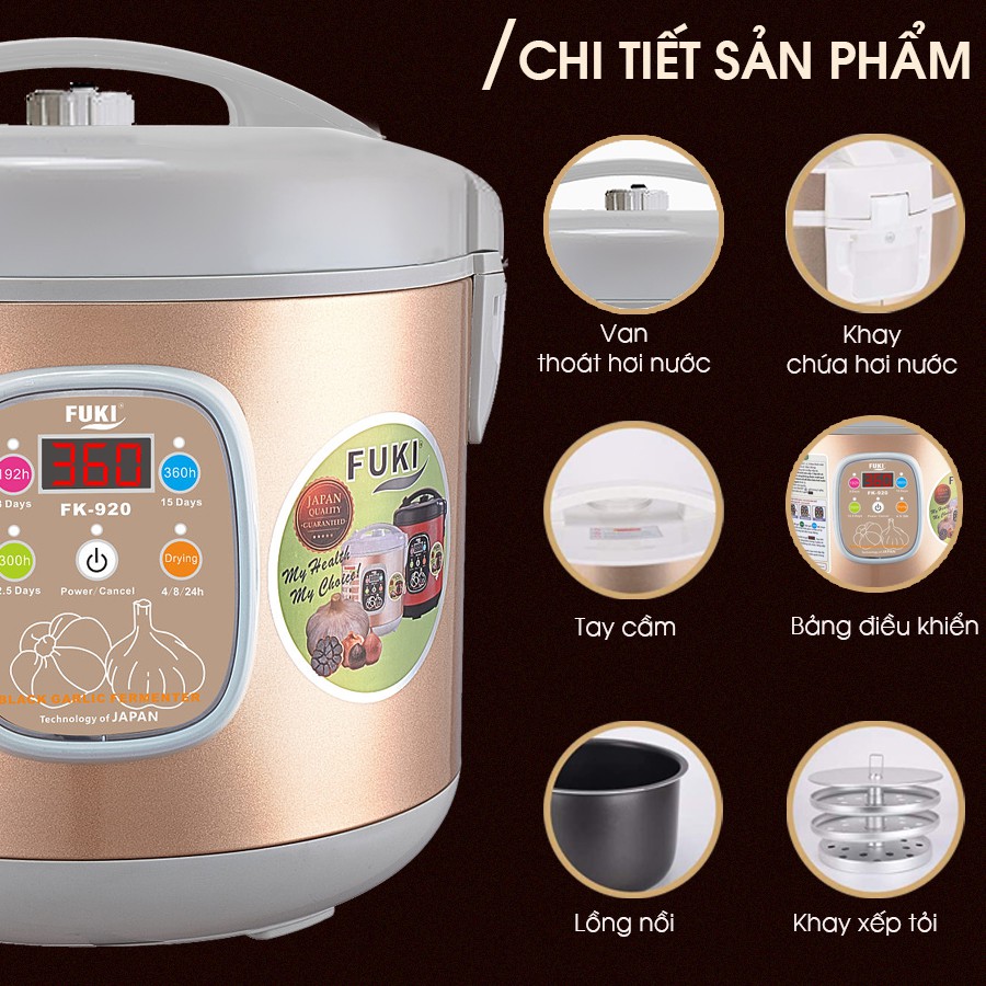 Máy làm tỏi đen FUKI FK-920 loại 8L