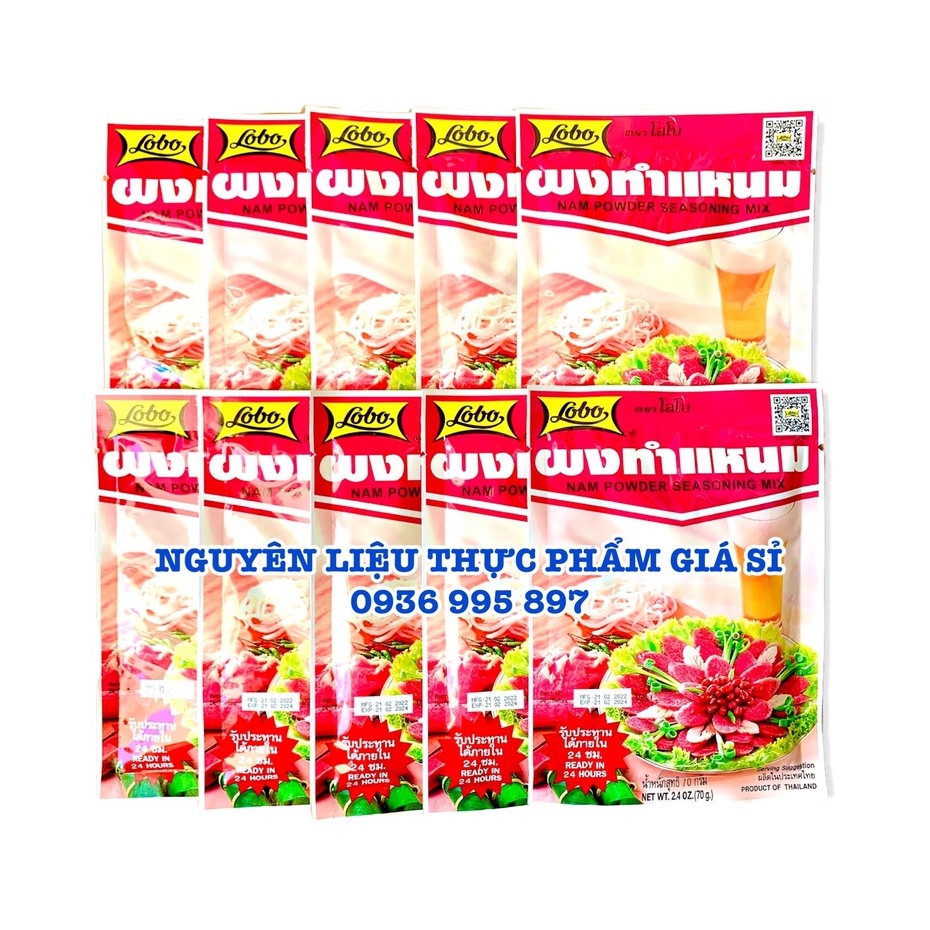 Combo 10 gói Bột nem chua hiệu LOBO Thái Lan - Date xa - SỈ GIÁ TỐT