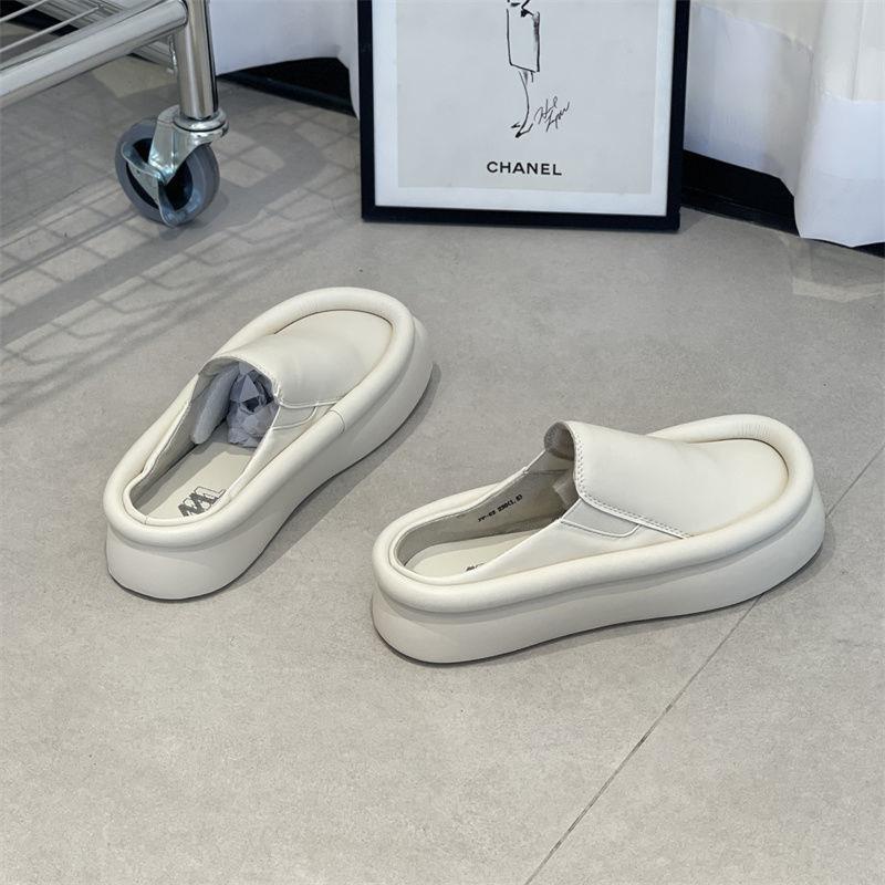 Hàng Mới Về Dép Da Mềm Mũi Vuông Phong Cách Harajuku Thời Trang Hàn Quốc 2022 Cho Nữ