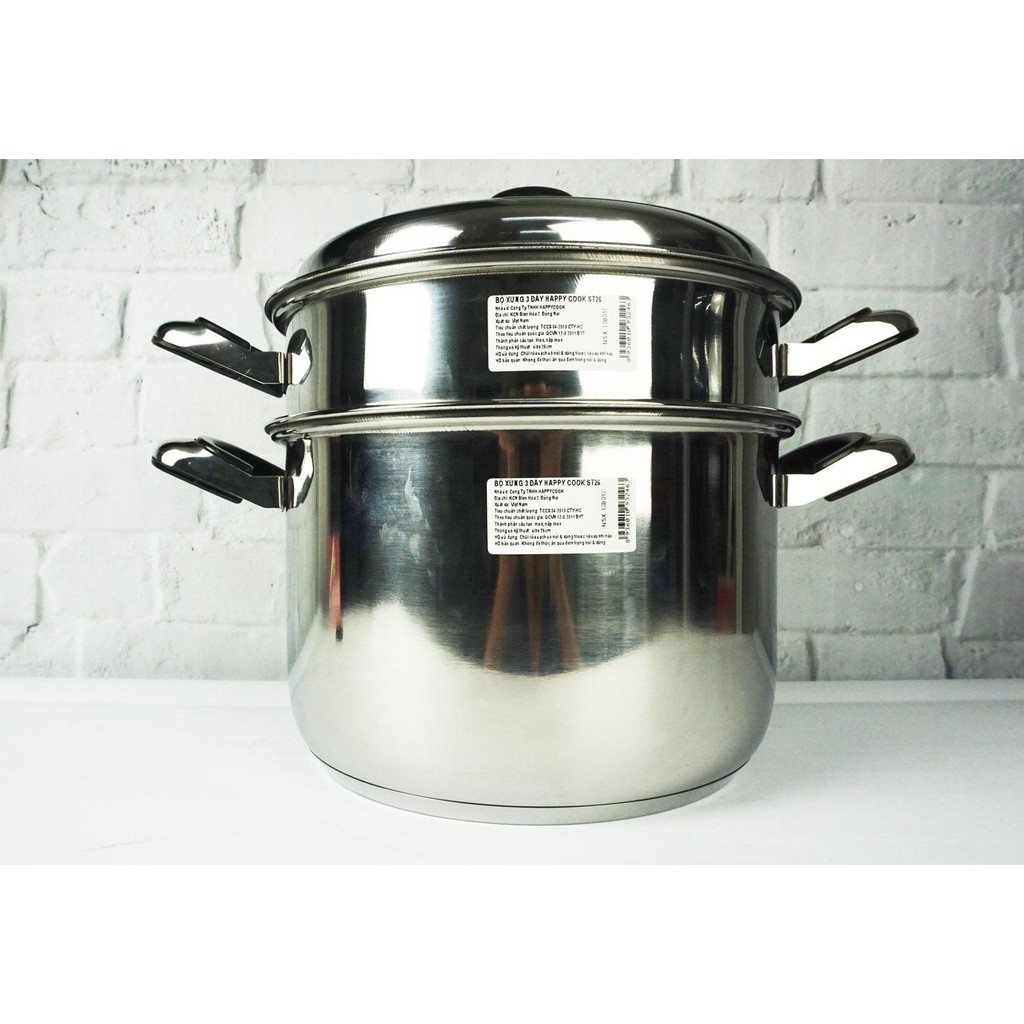 Bộ xửng hấp inox HappyCook ST26 26cm