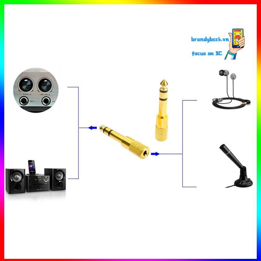 Đầu Chuyển Đổi Từ Giác Cắm 3.5mm Sang 6.35mm