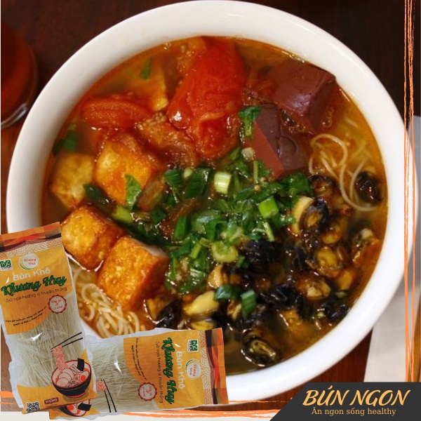 Bún Khô Bún Sạch Khương Huy Ăn Kiêng Giảm Cân Eatclean - Bún Ngon 300g - Bún Bò Huế