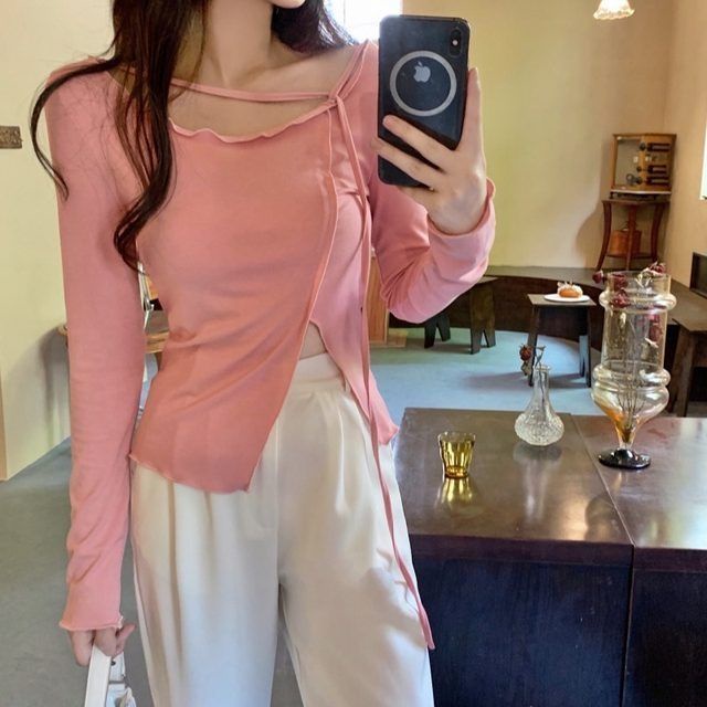 Áo Thun Dáng Ôm Thiết Kế Mới Năng Động Thời Trang Dành Cho Nữ