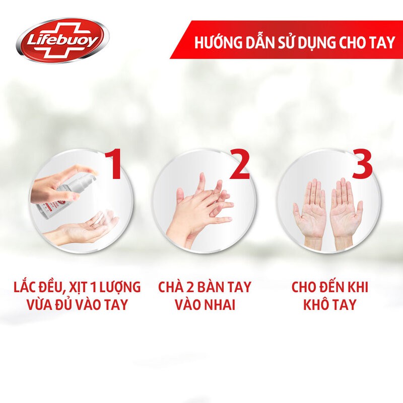 Nước Rửa Tay Khô Lifebuoy Diệt Khuẩn Total 10 50ml