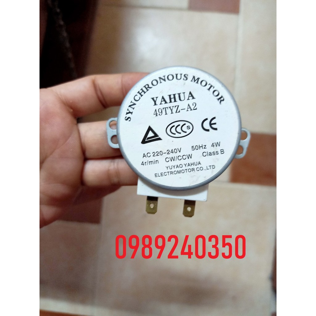 Mô tơ quay đĩa lò vi sóng 220V trục vát