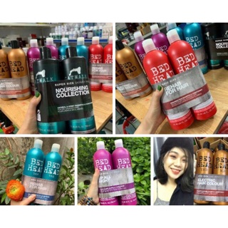 Cặp dầu gội và xả tigi 750ml
