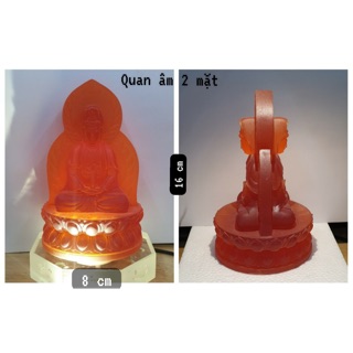 Tượng quan âm 2 mặt toạ sen
