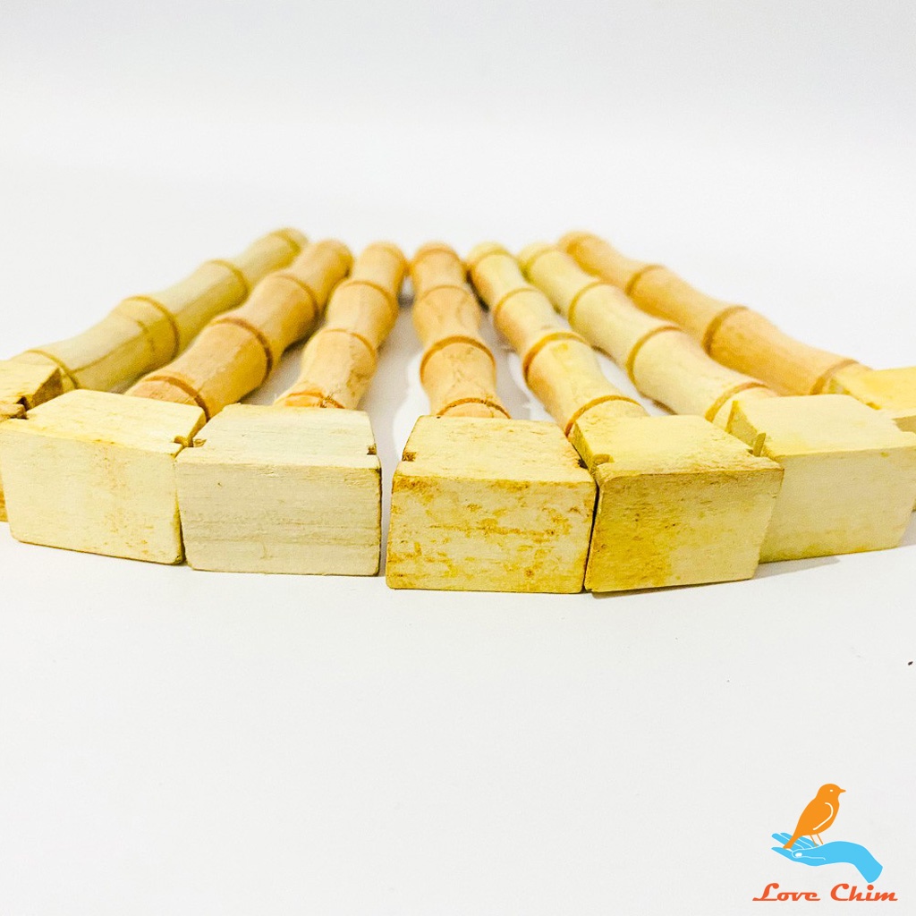 Phụ kiện lồng chim chào mào, Cầu phụ gỗ cho lồng chào mào, chích chòe LOVECHIM