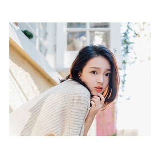 Tóc giả cài 2 bên mái dài cúp