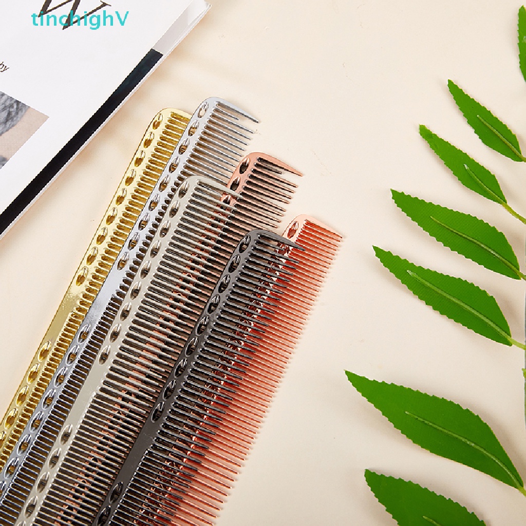 Lược Kim Loại Nhôm Tạo Kiểu Tóc Chống Tĩnh Điện 1 Cái