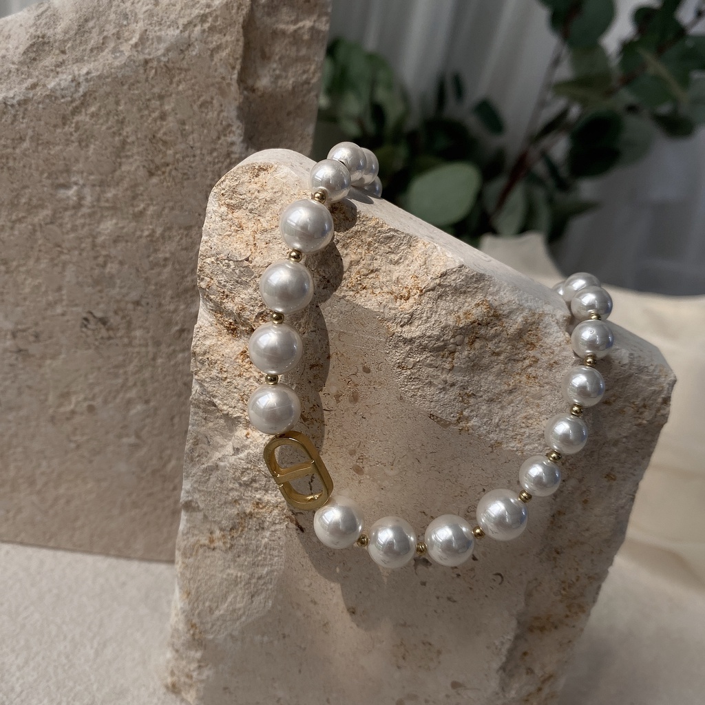 Vòng Cổ Choker Đính Ngọc Trai Sang Trọng Thời Trang