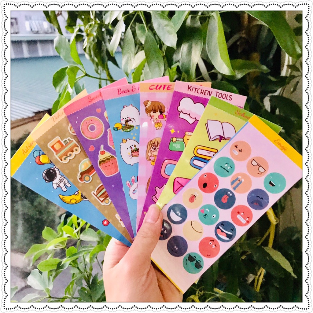 Miếng dán Sticker ngộ nghĩnh đáng yêu cho bé