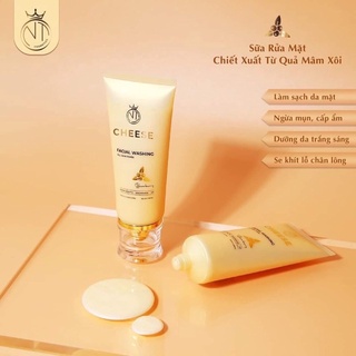 Sửa rửa mặt cheese - mua sửa rửa mặt tặng kèm gói mặt nạ cấy trắng tái sinh