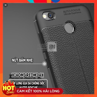 Ốp Lưng Samsung Galaxy M21 2020 Vân da Auto Focus ( Đen )