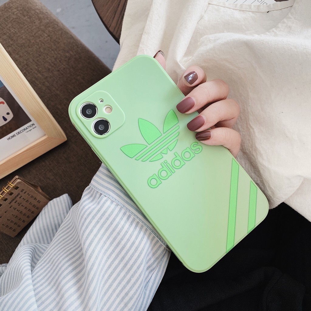 Ốp lưng iphone hình logo ADIDAS dẻo Viền Vuông Ip12 A01 Full 7plus/8plus/x/xs/xsmax/11/12/pro/promax - BAOANNSHOP