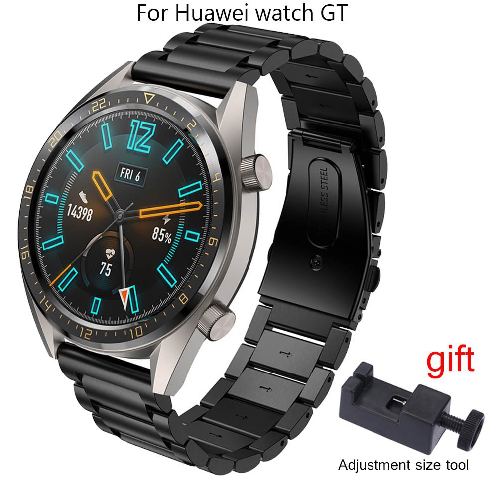 Dây đeo inox sang trọng cho đồng hồ thông minh Huawei GT 22MM Huawei GT2 46MM Samsung Galaxy thumbnail