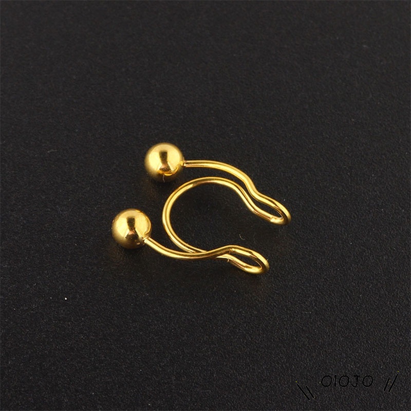 1 Khuyên Mũi Bằng Thép Không Gỉ Hình Sừng Hươu Thời Trang Cho Nữ