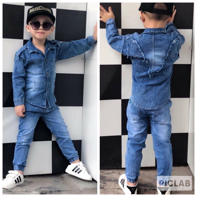 Bộ jeans bé trai