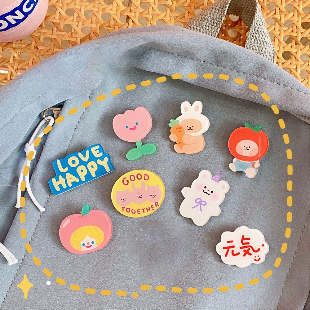 Huy Hiệu Cài Áo Hình Hoạt Hình Sáng Tạo Dành Cho Học Sinh Nữ