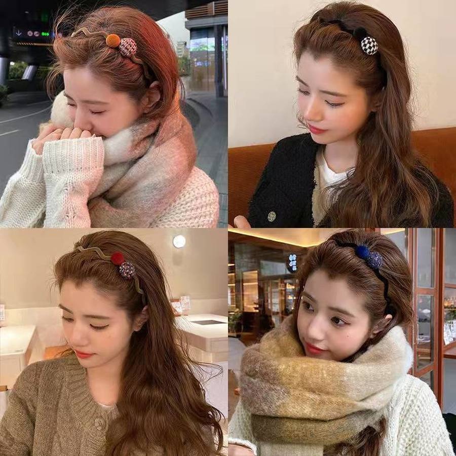 Cài tóc thiết kế gợn sóng phong cách Hàn Quốc xinh xắn cho nữ